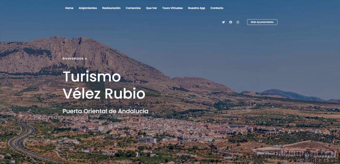 NUEVA PÁGINA WEB PARA LA PROMOCIÓN TURÍSTICA DE VÉLEZ RUBIO.